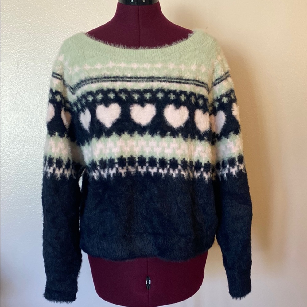 Victoria’s Secret Heart Patterned Sweater